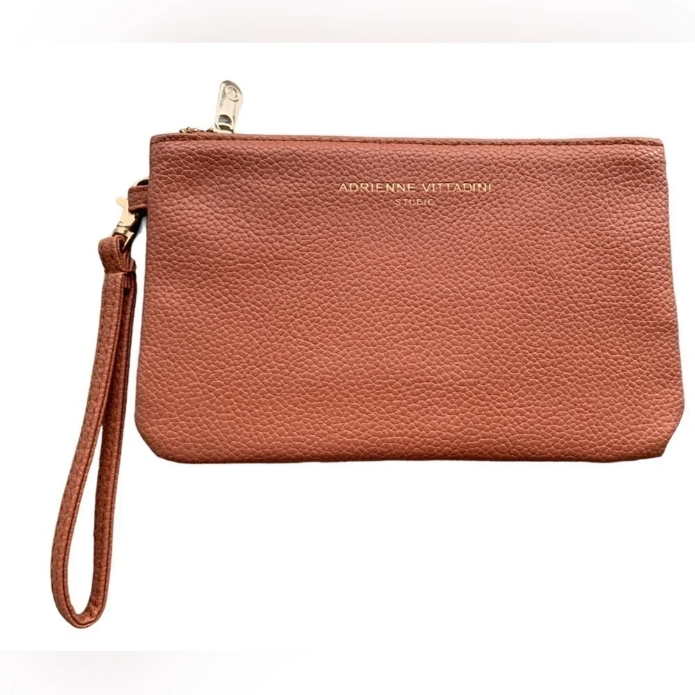 Adrienne Vittadini Studio Charging Wallet Wristlet in Peachy Pink Color